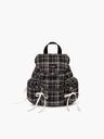 BERRY POCKET BACKPACK - CHECK BROWN
