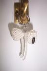 ribbon beads keyring