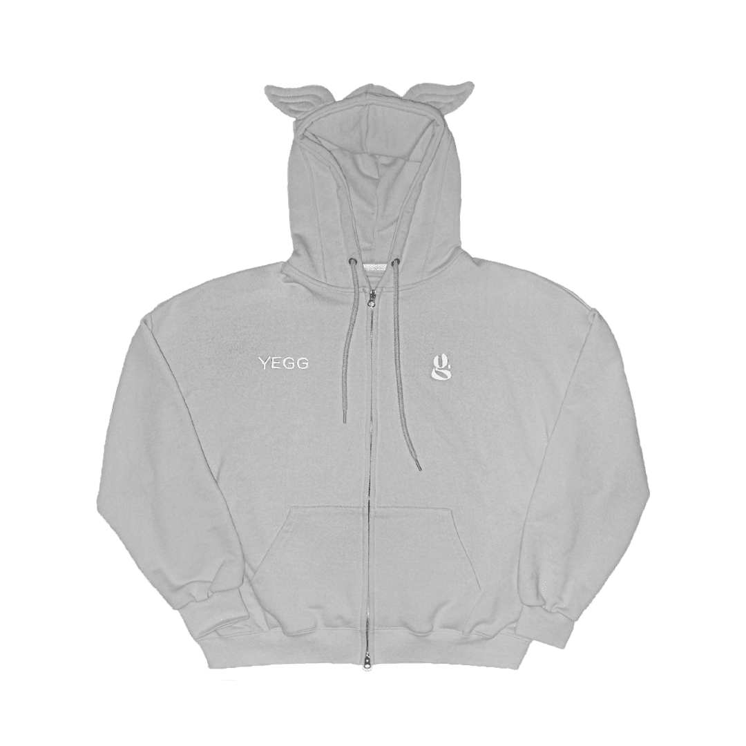 Yegg Wing hoodie gray