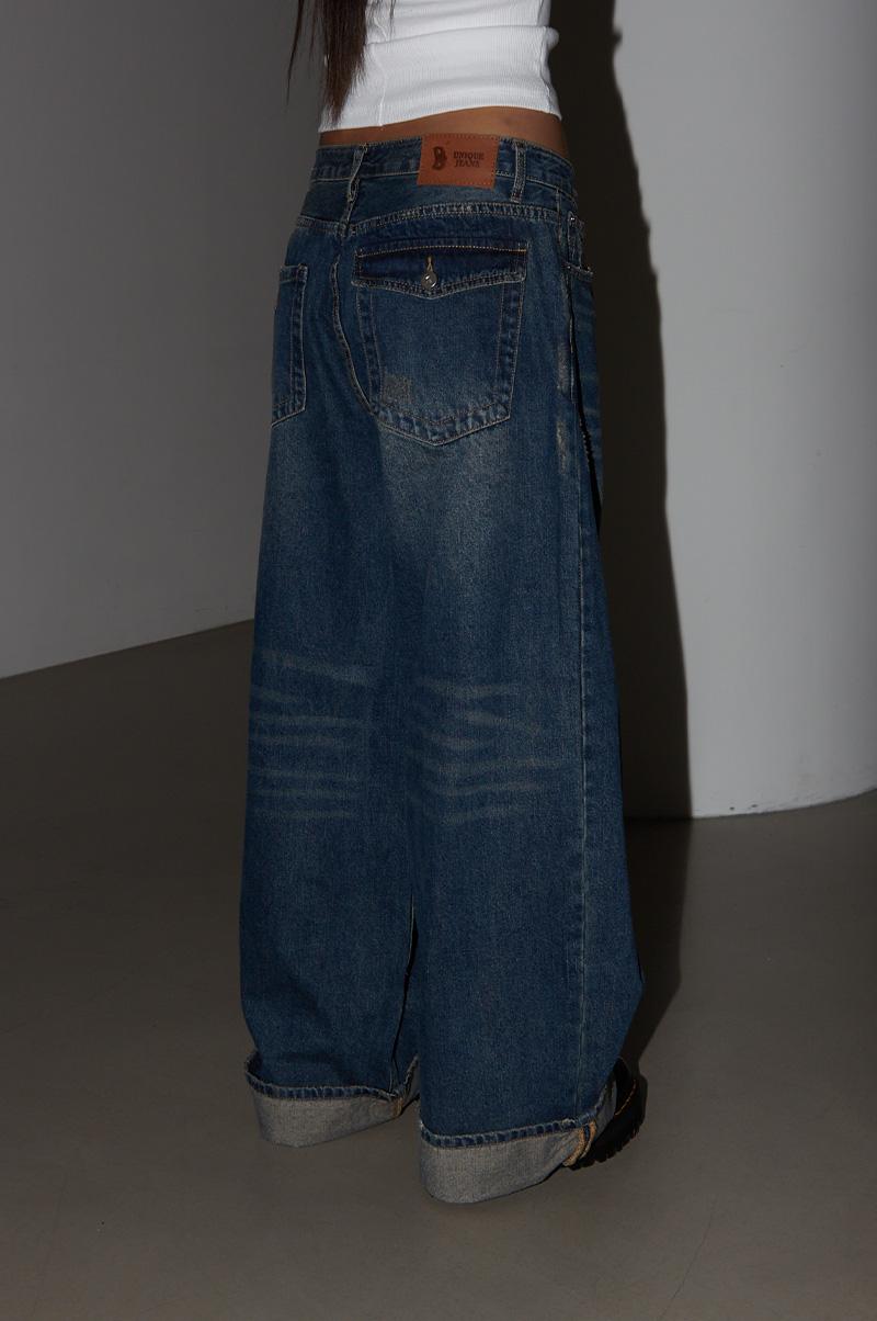 IVAN MEGA WIDE BACK POCKET DENIM