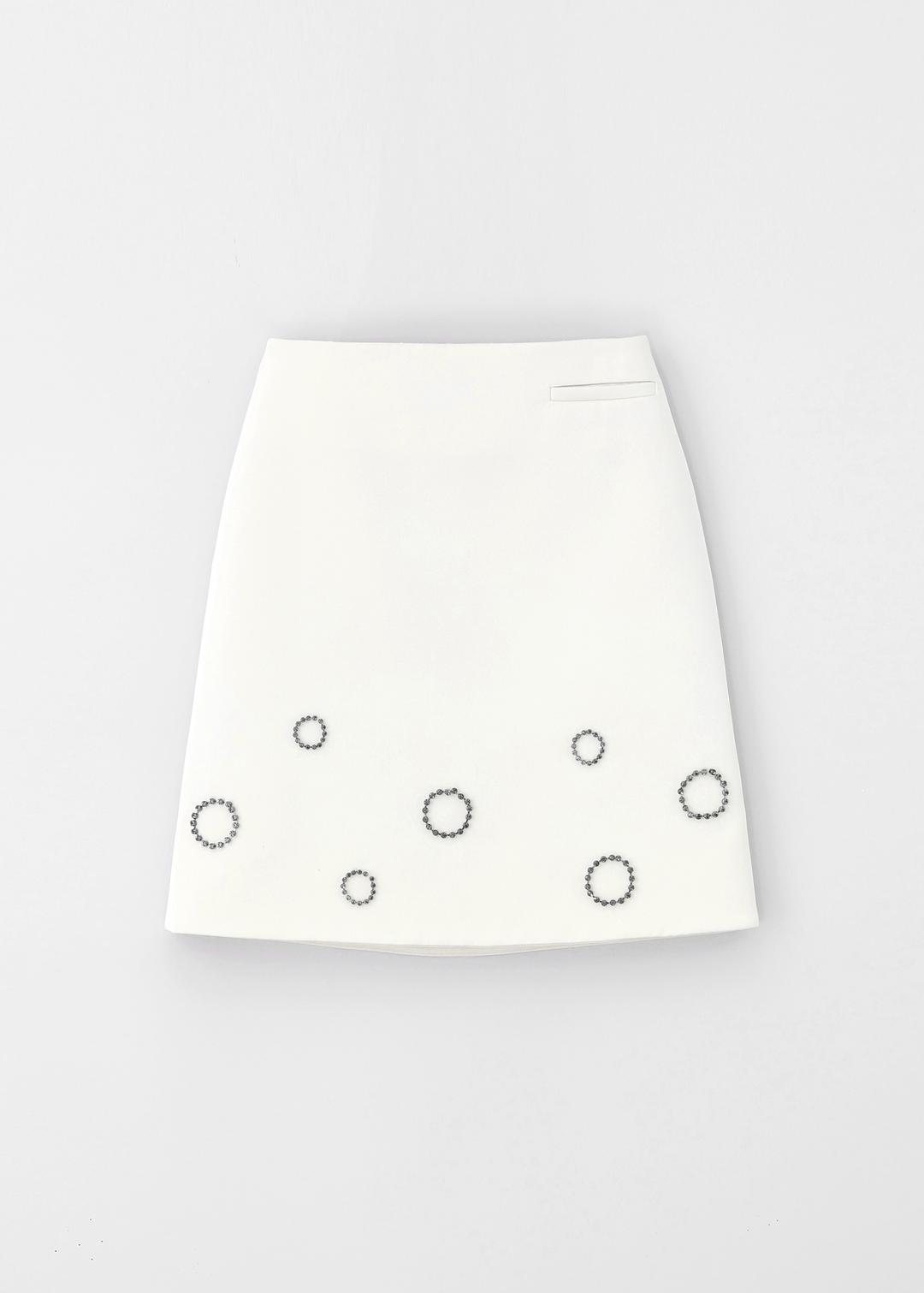Embellished Skirt, Champagne(Holyday Edition)