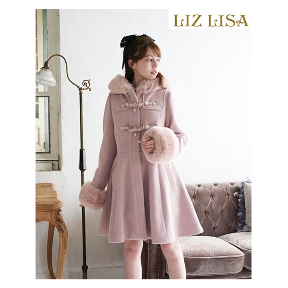 리즈리사 리본벨트 후드 코트 지뢰계 멘헤라 LIZLISA
