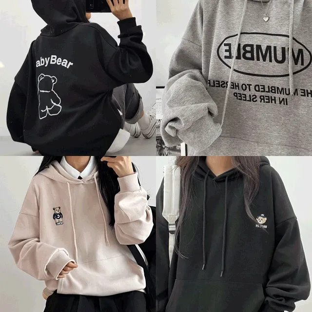 [빠른배송/재고확보/150,160ver]따뜻한 기모 티셔츠모음전