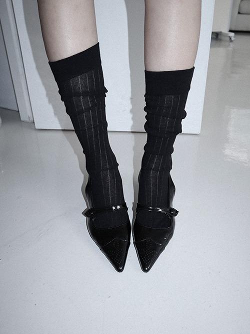 클라따 basic slim socks, 4color