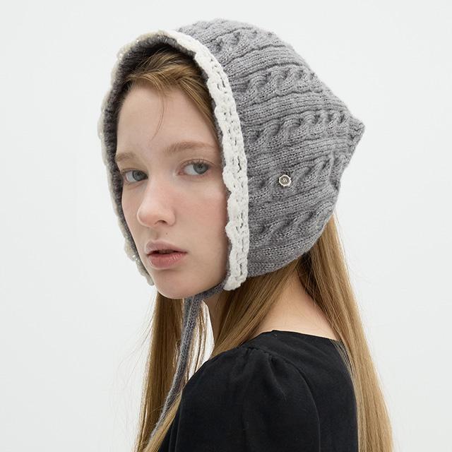 Knitting Kerchief - Grey