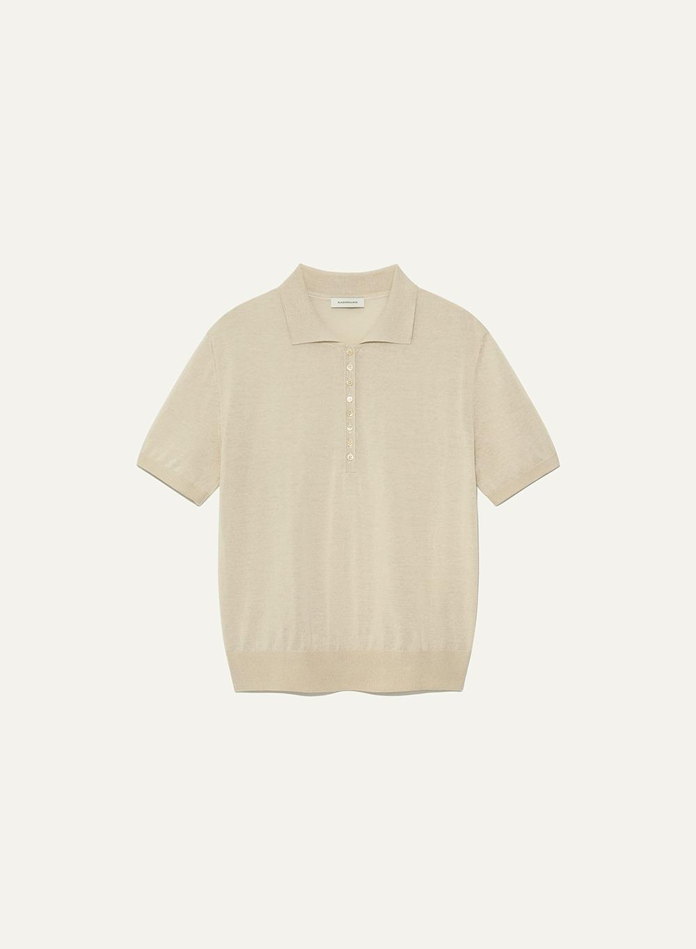 Anne’s Polo Knit Milk-Tea