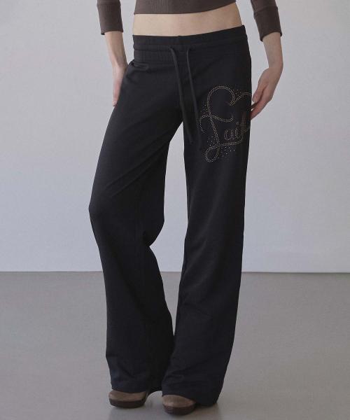 Faith Cotton Track Pants Black