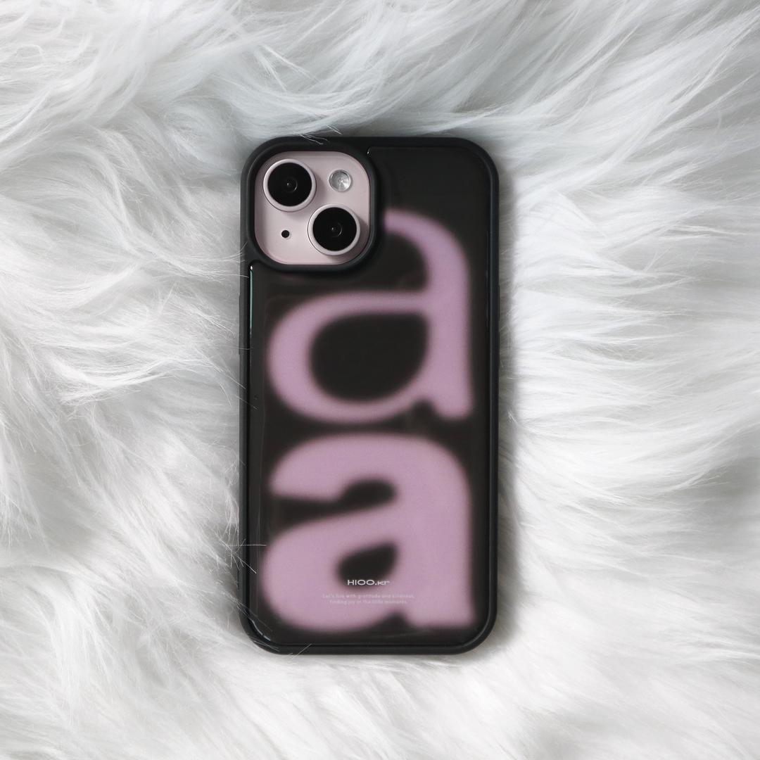 aa cocoa epoxy case - pink. (에폭시 범퍼 케이스)