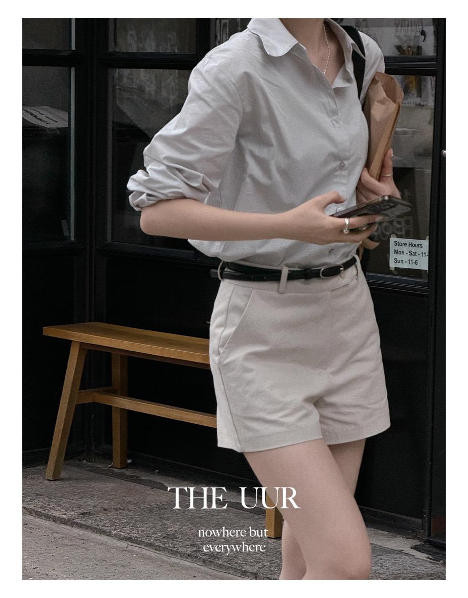 uur hour classic shirts [ash-blue]