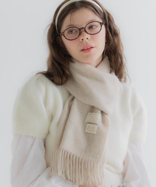 PREMIUM PURE WOOL 100 MUFFLER [ OAT ] - 프리미엄 울 100 머플러 (M001OT)