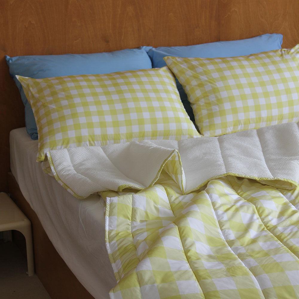 라임체크 알러지케어 인견시어서커 레이어드 여름 차렵이불 155x210