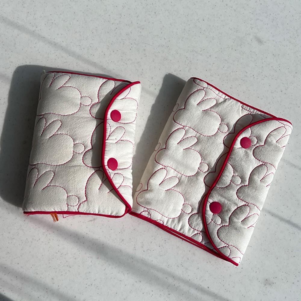 (무료배송)래빗 폴더 다이어리커버 A6 B6 북커버