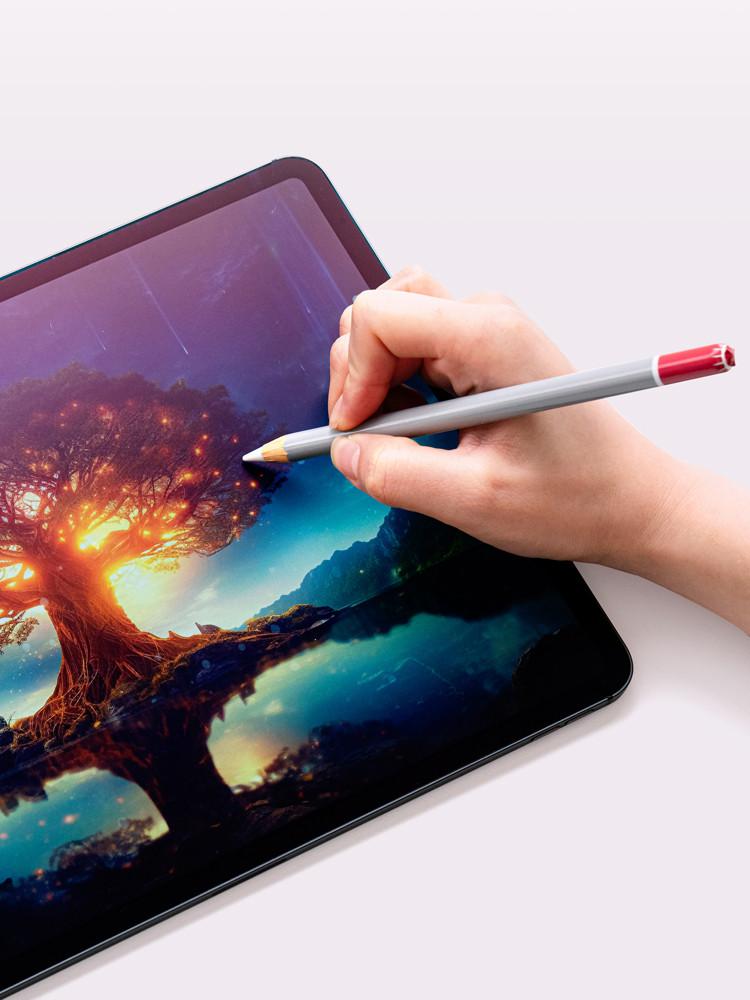 지니비 3A 초복굴절 아이패드 필름, 초고투명 초저반사 종이질감필름 아이패드 프로 12.9