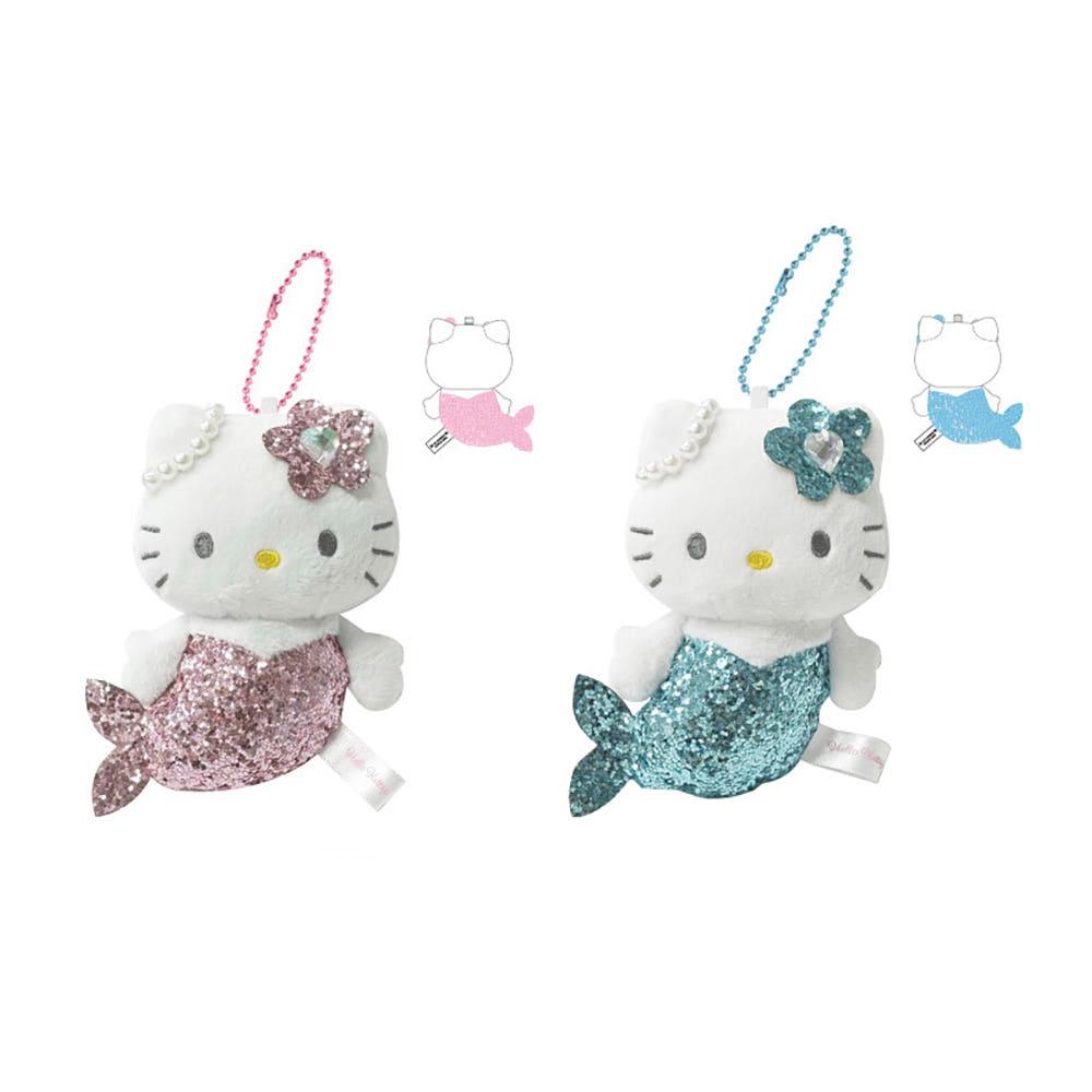 [4월 발매] 산리오 헬로키티 판타지 인어 글리터 마스코트 키홀더