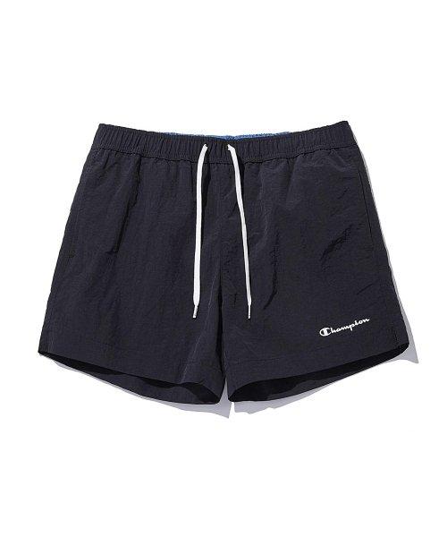 [EU] Champion로고 5인치 나일론 숏팬츠 (BLACK1) CKPA2E043BA