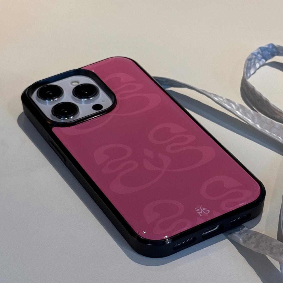 blissful soyoumasil logo pink 에폭시범퍼케이스