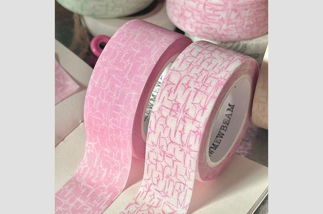 [냥냥빔] Glitter masking tape - Pink (2종)