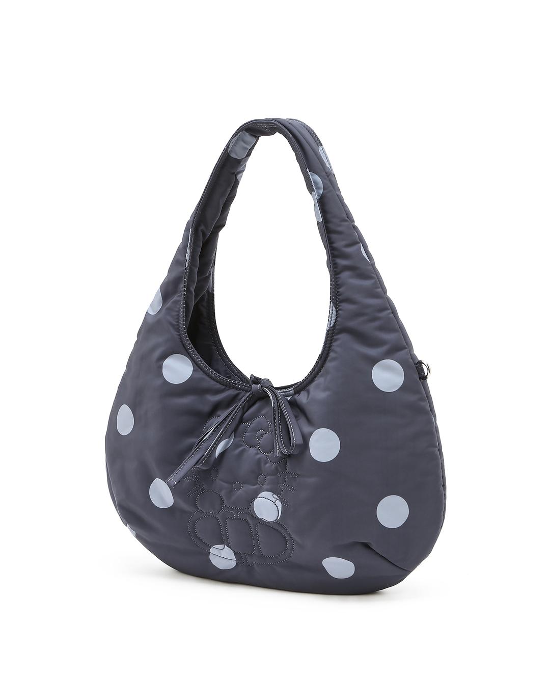 [Hello Kitty x athe] 도트 그레이 헬로키티 자수 숄더백