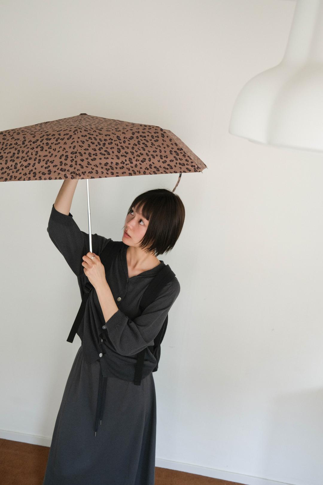 Leopard pattern umbrella (2col) *UV protect