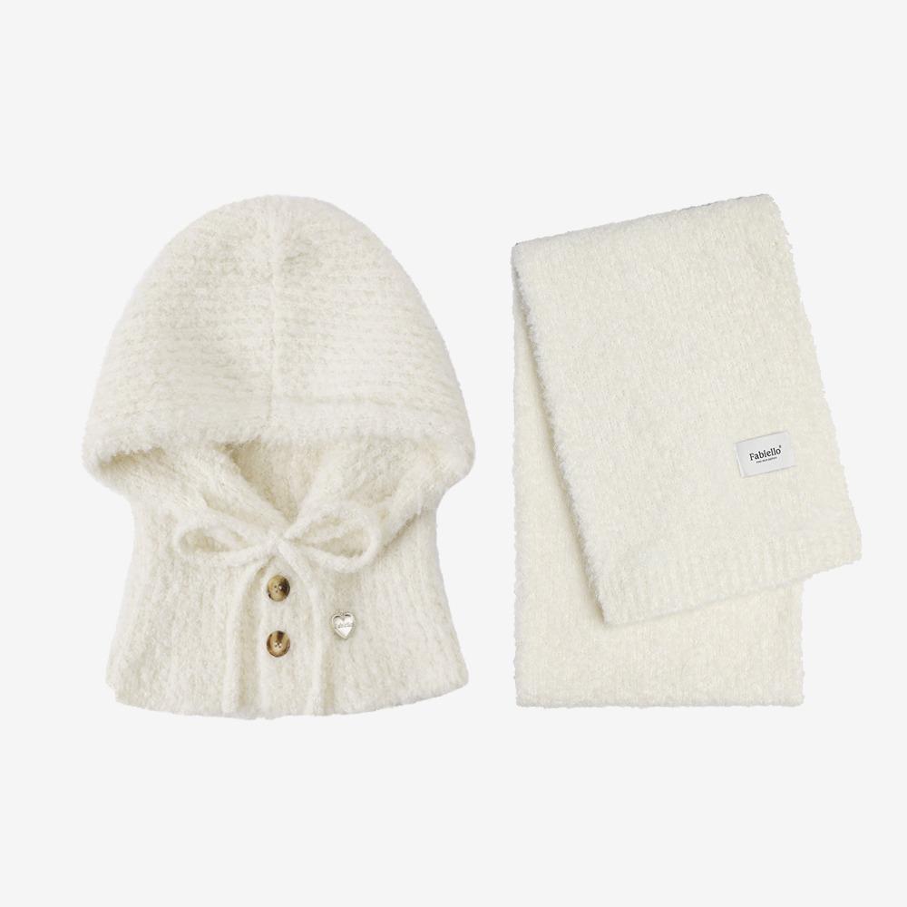 Canpi balaclava & muffler set (ivory)