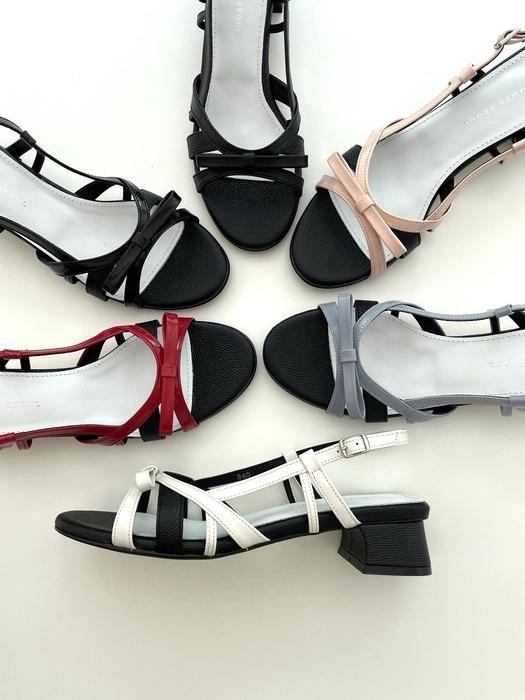Caviar ribbon Sandal _ (5 colors)