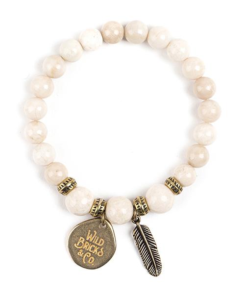 WB GEMSTONE BRACELET (ivory)