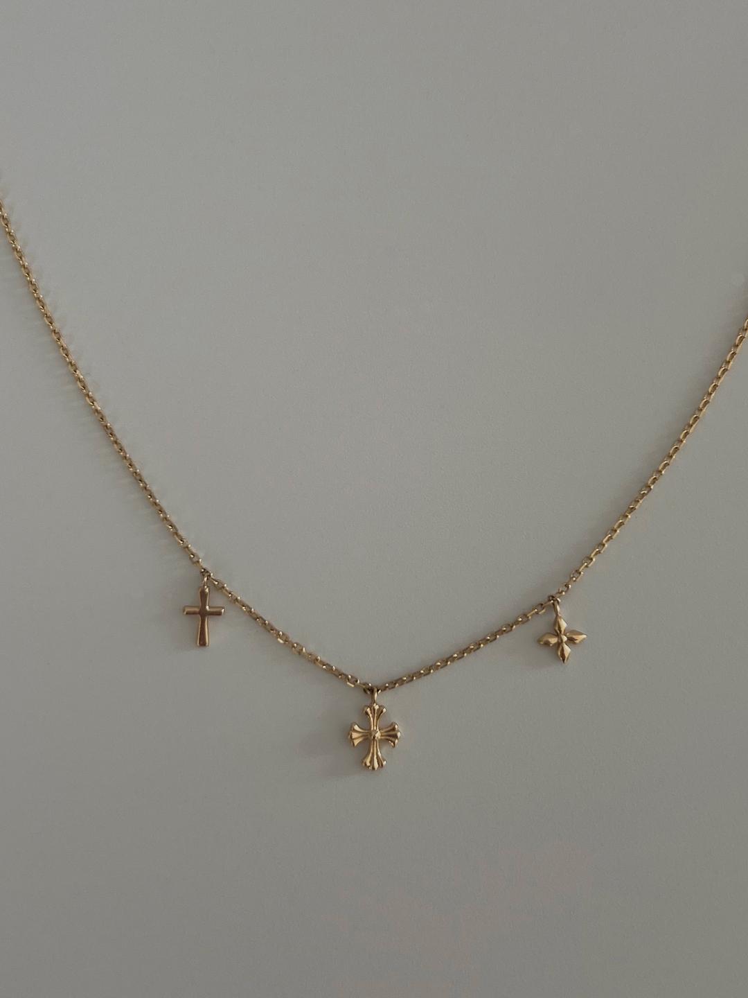 cross charm necklace