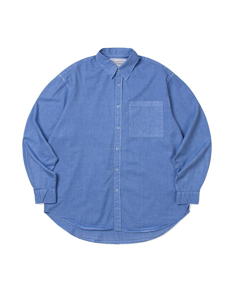마일드 루즈핏 피그먼트 셔츠 (BLUE)