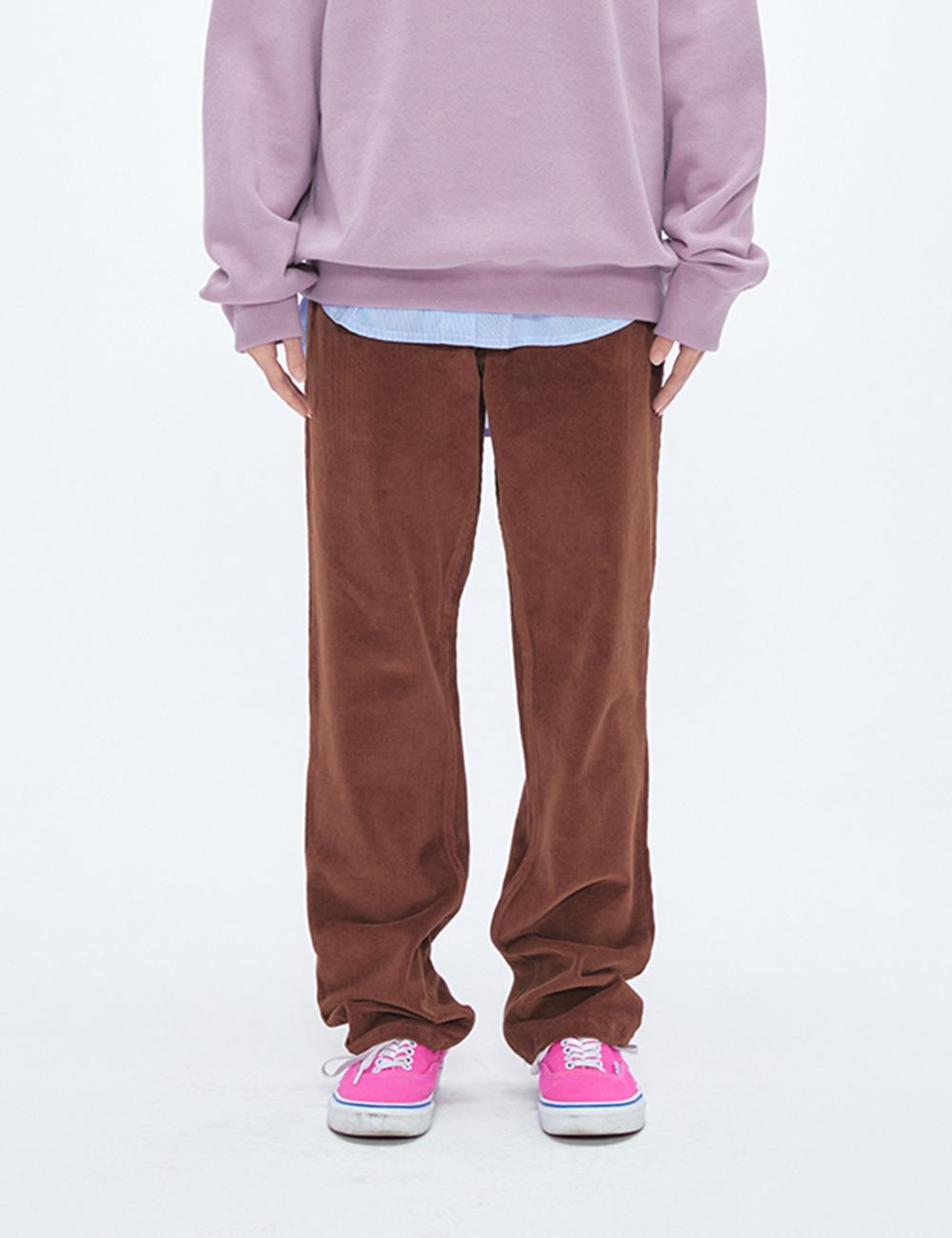 UNI CORDUROY PANTS (BROWN)