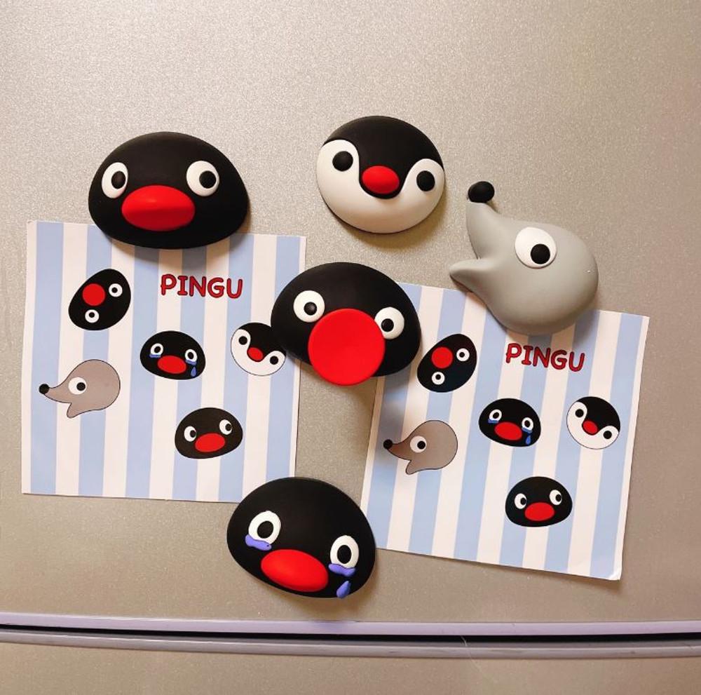 펭퀸 핑구 마그넷 냉장고 자석 귀여운 냉장고 자석 주방 인테리어 소품