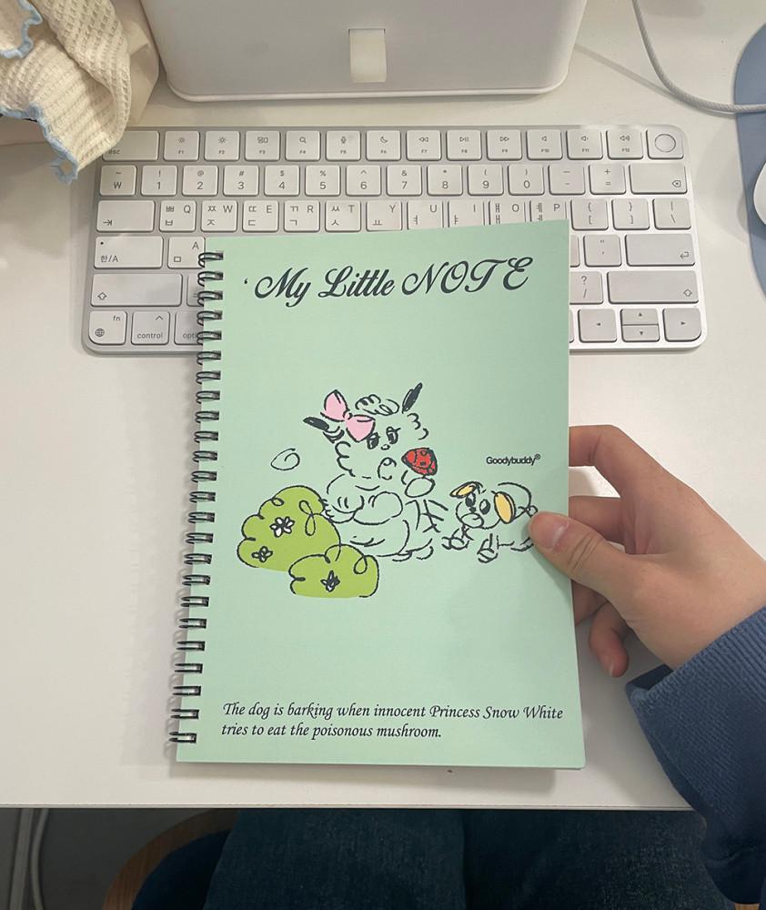 구디버디, 런뭉 My little note 무지 스프링 노트(40매)