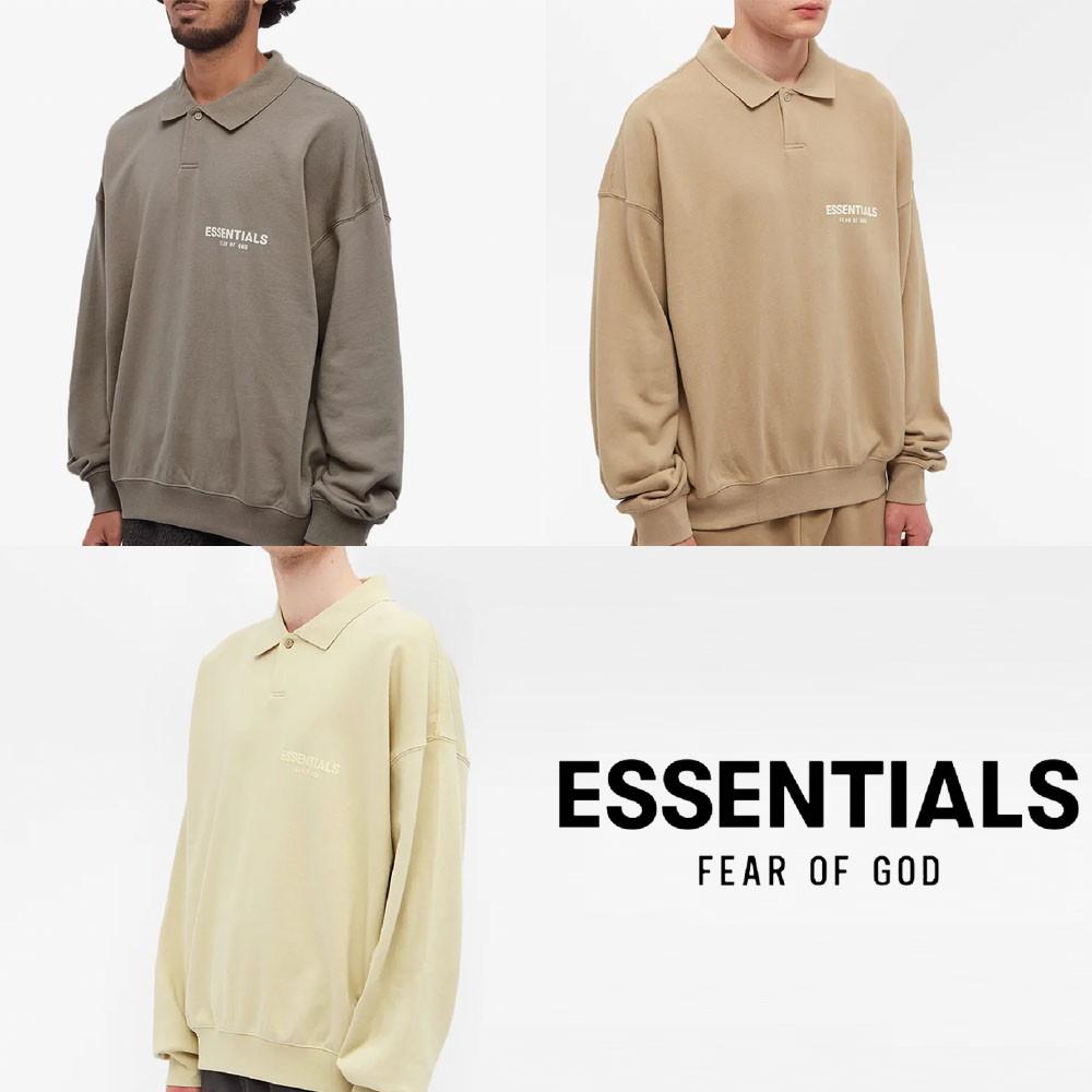 에센셜 피어오브갓 폴로 롱슬리브 Essentials logo Long Sleeve Polo