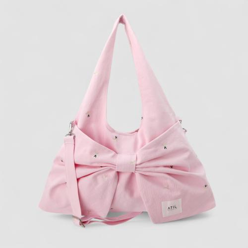 플레르 루 드로잉 워싱 보우백 _ [핑크]