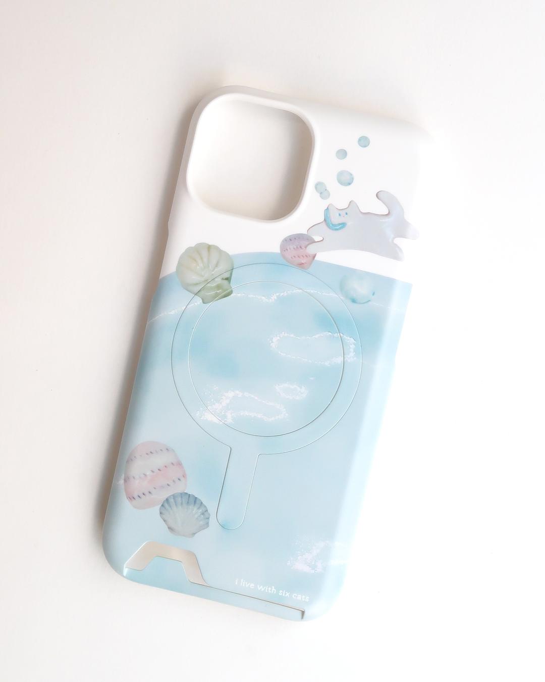 𓇼 ⋆.˚ 맥세이프 무광카드하드/무광하드 𓆉 ⋆.˚ 𓇼 고양이의 바다