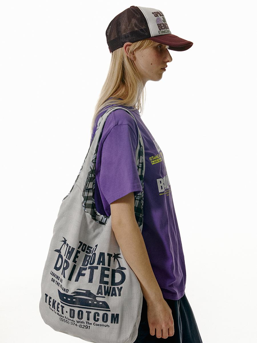 Boat Reversible Mesh Bag Gray
