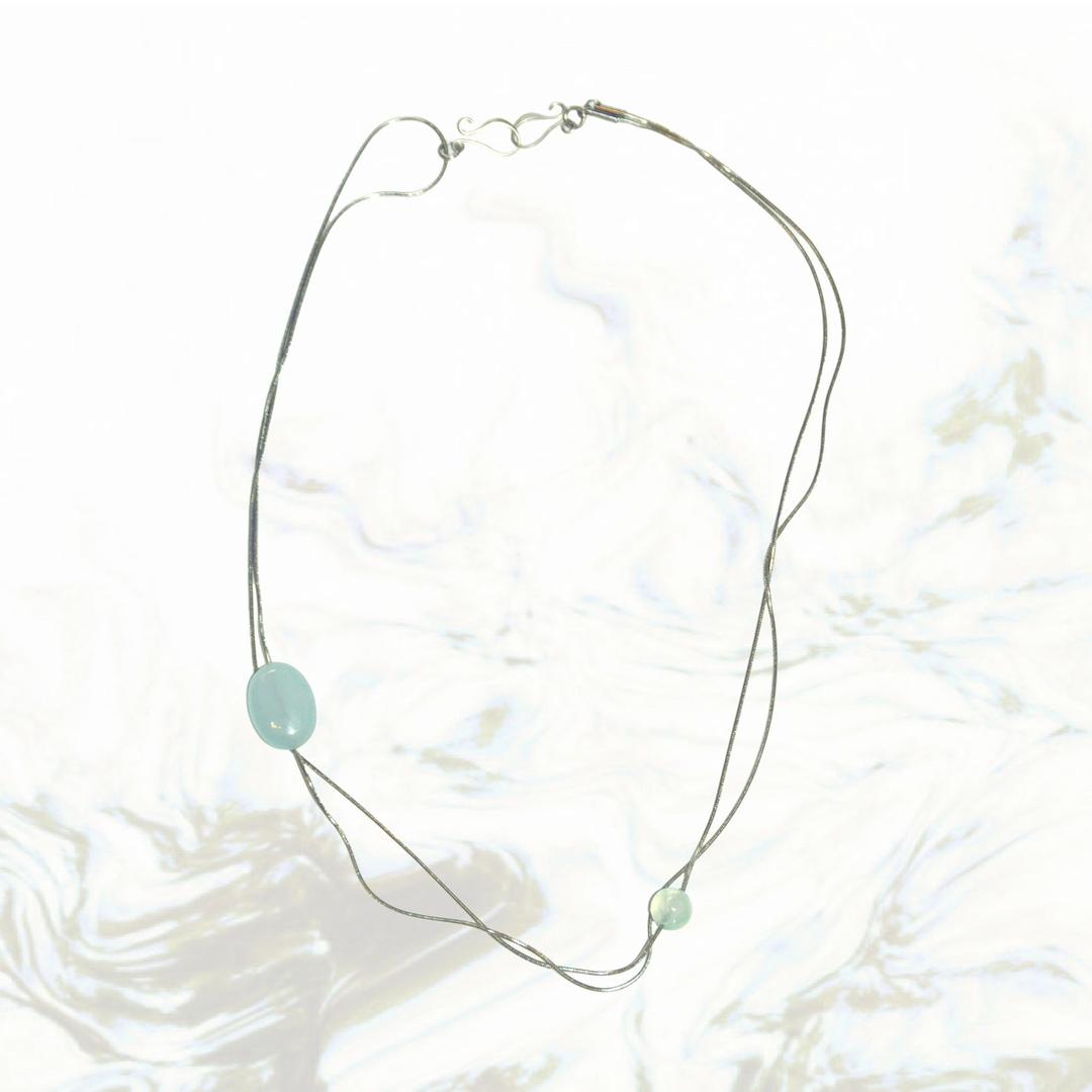 泰 平 金 SLAVI NECKLACE / SKYBLUE