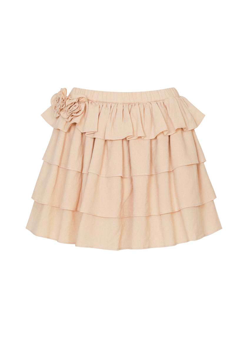 Lisa Cancan Mini Skirt (Beige)