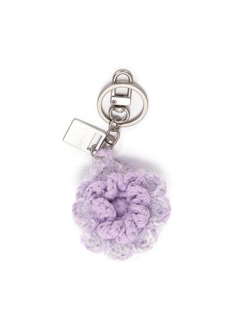 SEAFLOWER KNIT KEYRING IN PURPLE