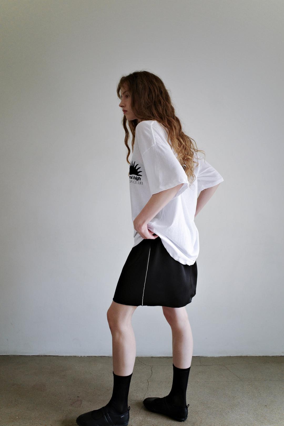 Satin skirt, Black