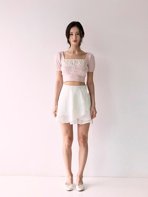 [3/28 예약배송] Daisy top (Pink)