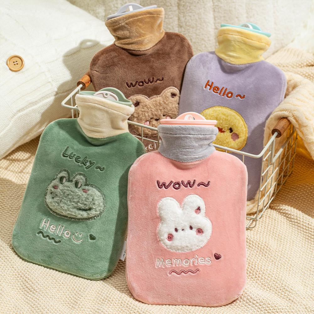 보온물주머니 찜질팩 보온팩 주머니 손난로 극세사 곰돌이 500ml