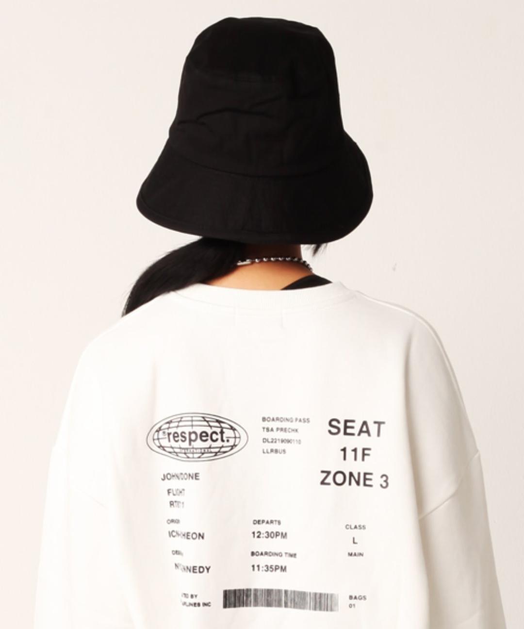 에어라인 리스펙트 맨투맨 (화이트)