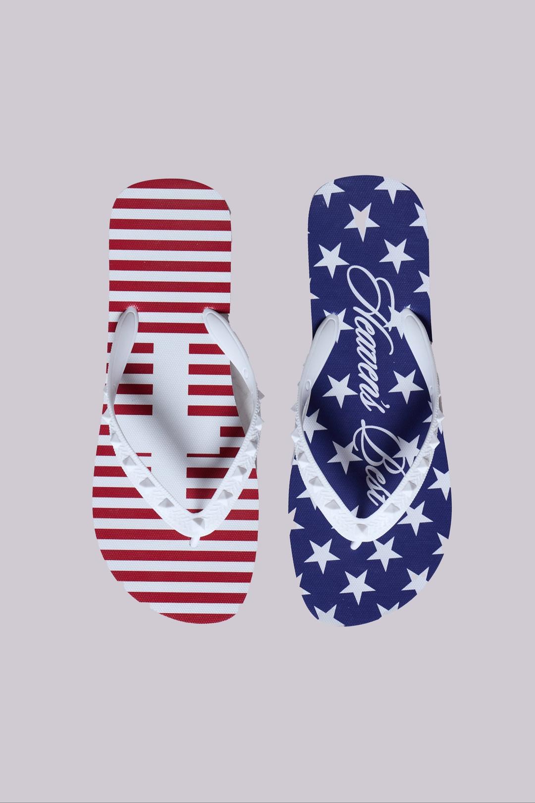 Heavens Best Studded Flip-Flop - UK 10 / White
