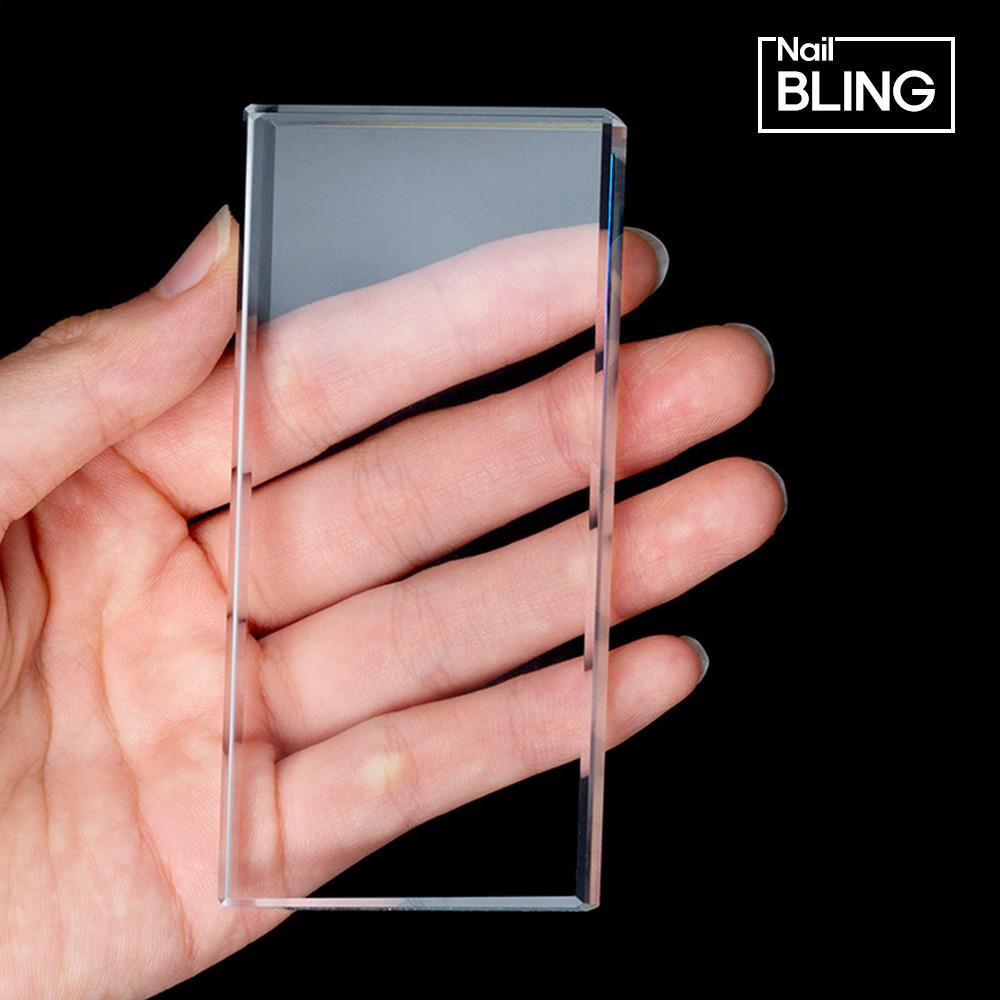 두꺼운 크리스탈 파레트 네일 컬러젤 속눈썹 직사각 팔레트