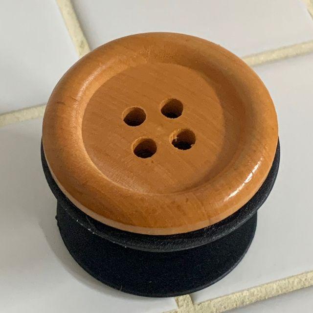 에이민아 친환경 오브제 엔틱 미니멀 원목 단추그립톡