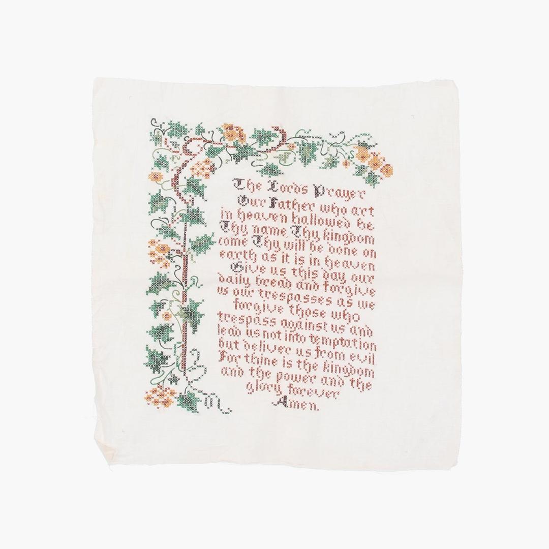 코튼 자수 테이블클로스(소) 키친 공용 FREE