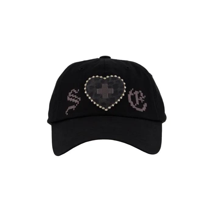 LEO APPLIQUE BALL CAP / BLACK