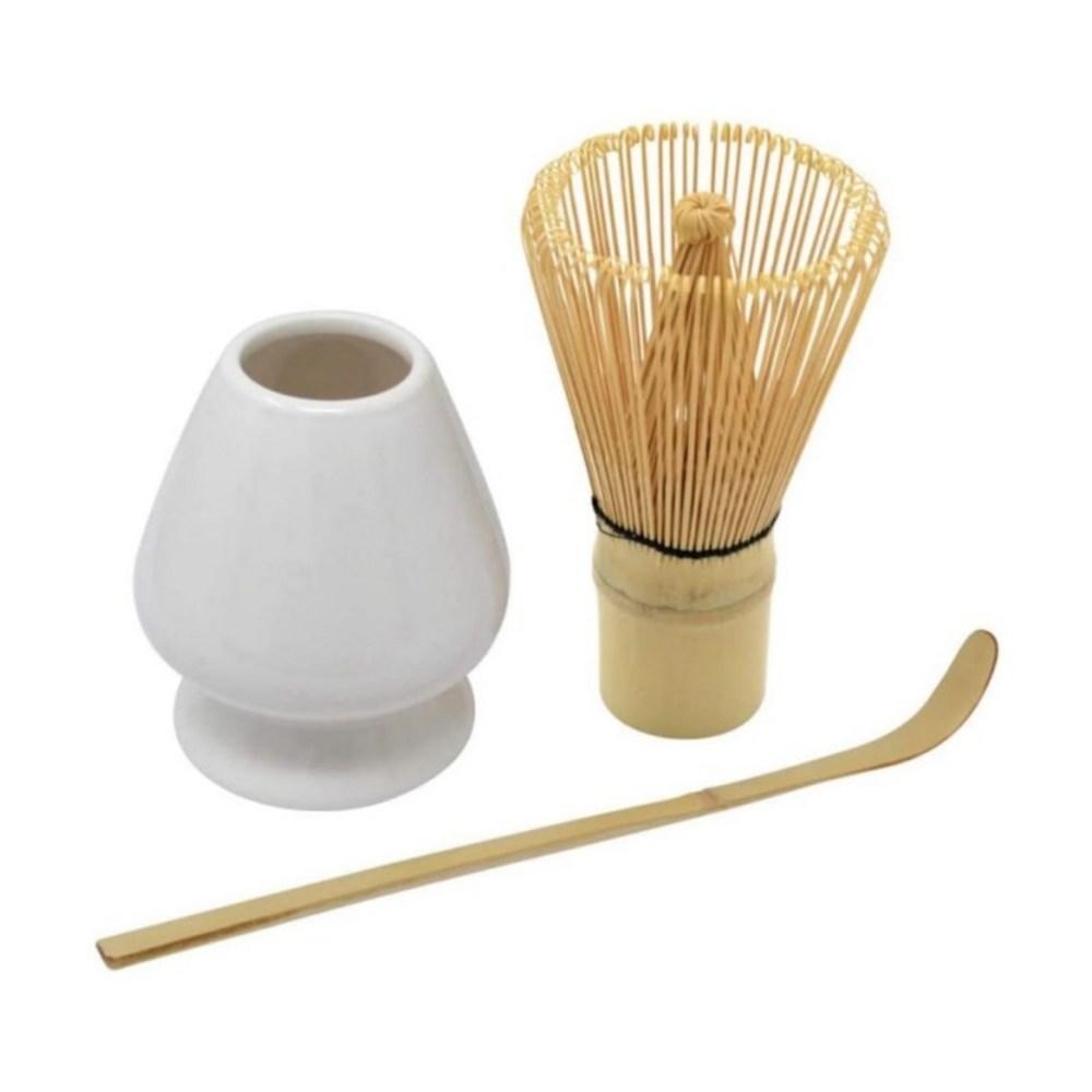 AOHAO 차선+차선립+차시 3PCS 세트 도자기 다구 다기 말차도구 matcha whisk, 화이트, 1세트 - 기타 티용품 | 쿠팡
