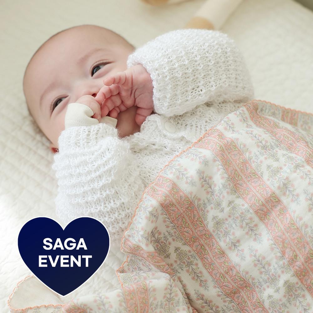 사가 출산선물 먼지제로 아기 신생아 사계절 이불 페이즐리 거즈 블랭킷