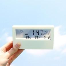 아이오 탁상시계 무소음 알람 LED 디지털 투명창